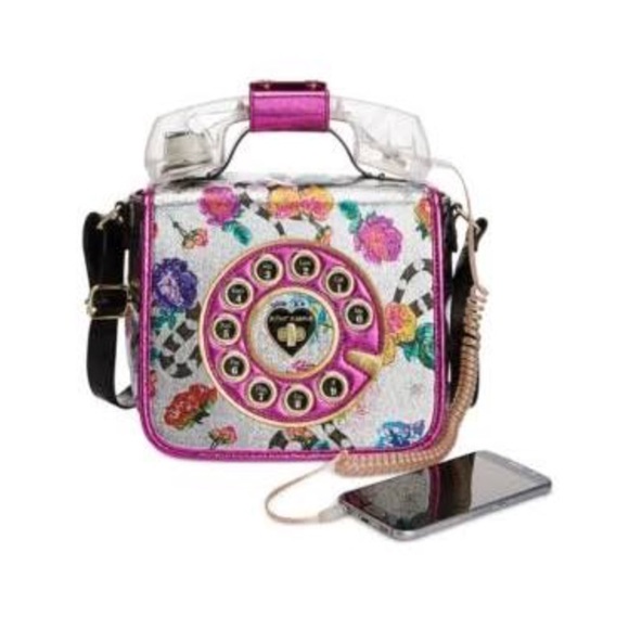 betsey johnson rotary phone purse